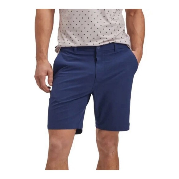 Mizzen+Main Helmsman Performance Golf Chino Short Mens 38x8 Navy Blue New NWT - Picture 2 of 10